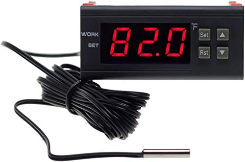 AC 110V Fahrenheit Digital Temperature Controller 10A | 1 Relay, with NTC 10K Sensor Probe