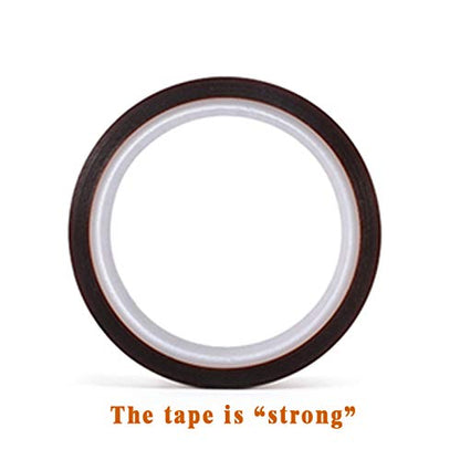2 Rolls 10mm X 33m 108ft Heat Tape,Adhesive Heat Resistant / Transfer Tape, Heat Vinyl Thermal Sublimation Press Tape,No Residue ,Electronics,Soldering,Circuit Board - size: 10MM 2ROLLS