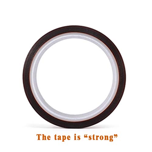 EQUTY BAYMERS 2 Rolls 20mm X 33m 108ft Heat Tape,Adhesive Heat Resistant/Transfer Tape, Heat Vinyl Thermal Sublimation Press Tape,No Residue,Electronics,Soldering,Protecting Circuit Board - size: 20MM 2ROLLS