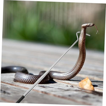 Happyyami Snake Tank Accessories Reptile Hook Snake Catching Pole Comfortable to Hold