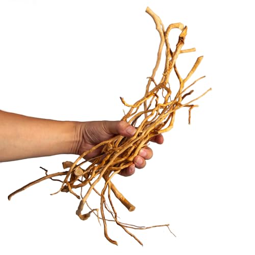 emours Natural Aquarium Driftwood, [170g] (20–40 cm /8–16 in) - Unique Root/Spider Wood Branches for Aquascaping, Planted Tanks & Terrariums, Fish & Plants Decoration, Each Piece One-of-a-Kind(Mixed) - style: Mixed