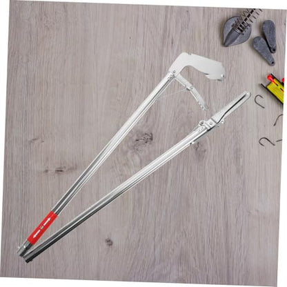 POPETPOP Stainless Steel Snake Handling Grabber Tool Long Reach Reptile Catcher Straight Mouth Design for Snakes Crabs and Loaches Multi-Functional User-Friendly Grabber