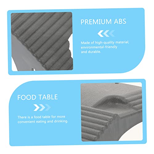 Abaodam 2pcs Turtle Basking Platform for Aquatic Turtles Durable Reptile Dock with Suction Cups Climbing Stand for Tanks and Aquariums Promotes Climbing and Exercise - color: Dark Grey