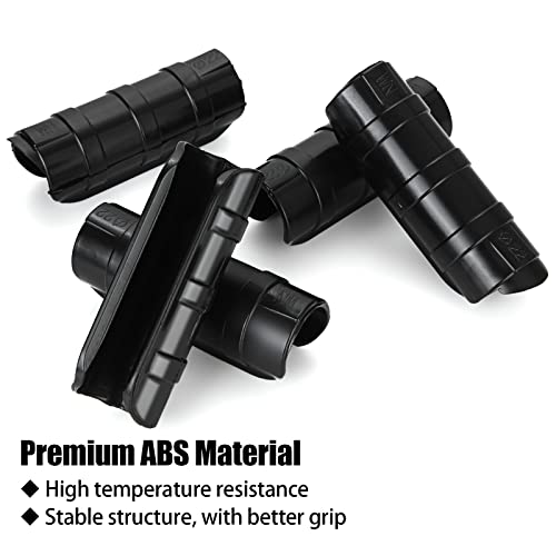 50 PCS Greenhouse Clips 3/4 inch Plastic Greenhouse Clamps 20mm Black ABS Snap Clamp Tube Clip Garden Buildings Tube Clip for Greenhouse Film Sunshade Nets Frame Shelters- Outer Ø 0.95” inner Ø 0.78”