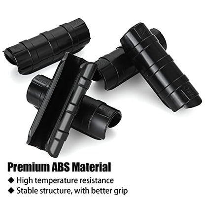 50 PCS Greenhouse Clips 3/4 inch Plastic Greenhouse Clamps 20mm Black ABS Snap Clamp Tube Clip Garden Buildings Tube Clip for Greenhouse Film Sunshade Nets Frame Shelters- Outer Ø 0.95” inner Ø 0.78”