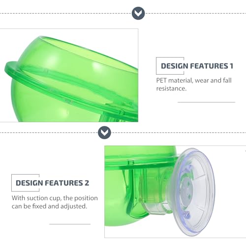 2pcs Escape Proof Reptile Food Bowl and Water Dish Plastic Feeding Basin for Gecko, Spider, Frog Terrarium Use