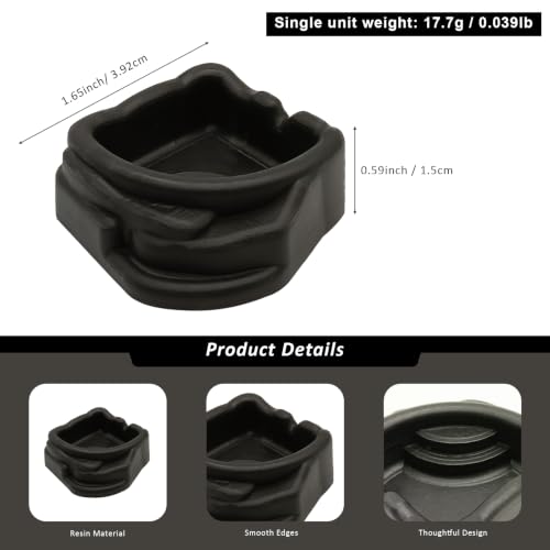 6 Pcs Spider Micro Water Bowls, Mini Resin Dish for Tarantula, Spider, Millipede and Tiny Reptiles, Food/Water Dish for Enclosure Accessories (1.65" D, 0.59" H) - size: Large- 6pack