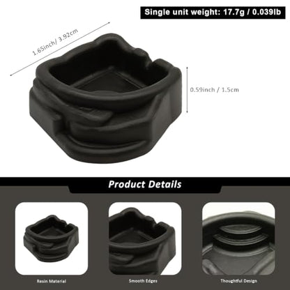 6 Pcs Spider Micro Water Bowls, Mini Resin Dish for Tarantula, Spider, Millipede and Tiny Reptiles, Food/Water Dish for Enclosure Accessories (1.65" D, 0.59" H) - size: Large- 6pack