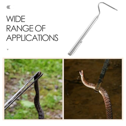 DOITOOL Collapsible Stainless Steel Snake Catcher Tool with Telescopic Design for Safe Handling Portable Reptile Grabber Snake Grabber Kit for Outdoor Survival