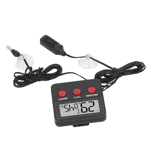 Generic Digital Hygrometer Thermometer with 2 External Probes for Incubator Aquarium Reptile Tank Indoor Outdoor Temperature Humidity Monitor