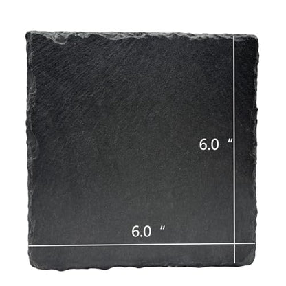 Reptile Basking Platform 6.0''x6.0'' Turtle Rock Plate Slate Food Feeding Dish Bowl Bathing Resting Terrace for Chameleon Lizard Bearded Dragon Gecko Snake Frog Newt (6.0''/15CM) - size: 6.0inches(1pcs)