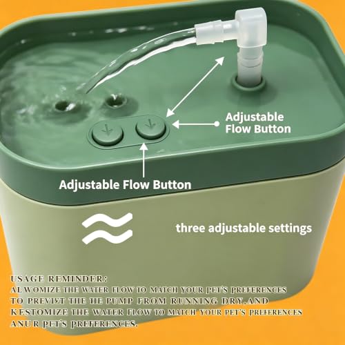 Reptile Water Bowl with Filtration System,Drinking Fountain,Bearded Dragon Tank Accessories,Reptile Habitat Waterfall for Bearded Dragon,Leopard Gecko,Chameleon,Snake Pet Accessories