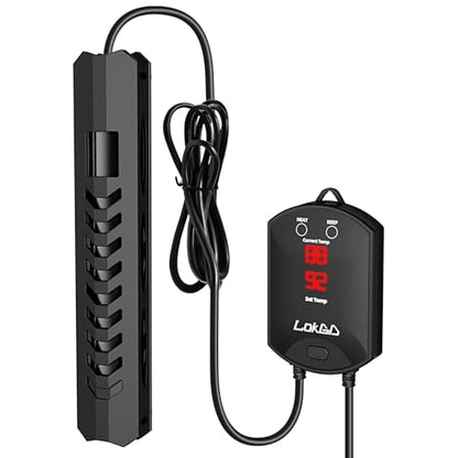 Upgraded 500W Intelligent Aquarium Heater,59°F-93°F Submersible Fish Tank Heater with Intelligent Digital Display Controller and Auto Power Off for 60-135 Gallon Freshwater Saltwater Fish Tanks - size: 60-135 Gallon 500W