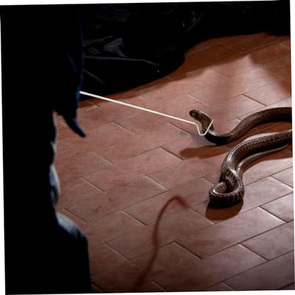 Sosoport Snake Traps with Reptile Hook Extendable Snake Catching Pole Reusable Reptile Catching Hook