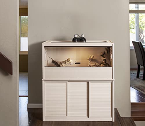 New Age Pet ECOFLEX Large Reptile Enclosure with Matching Cabinet Stand Set in Maple - color: Maple, size: Large