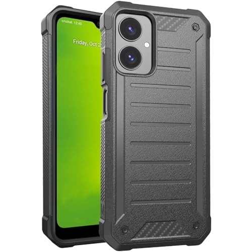 for Cricket Icon 2026 (Regular Version) Premium Tough Hybrid Cover Phone Case + Extreme Band (Gray) - color: Gray