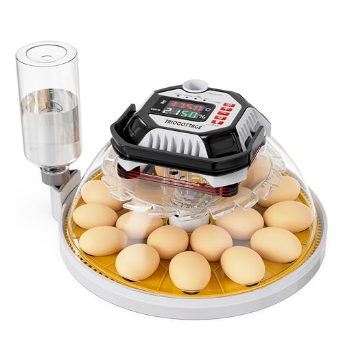 Egg Incubators for Hatching Eggs, Temperature&Humidity Control | Automatic Egg Turning,Auto Stop Turning,Built-in Egg Candler, incubating chicken/duck/goose/quail/parrot eggs