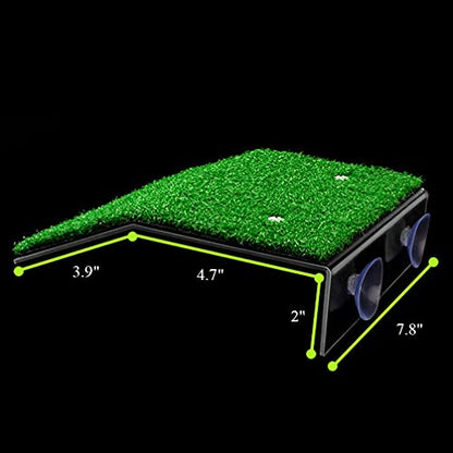 HIERYAN Turtle Basking Platform, Tortoise Ramp Reptile Tank Ladder Resting Terrace, Tortoise Ramp Reptile Ladder Resting Terrace Fish Tank Aquarium Turtle Dock Floating Décor, Large