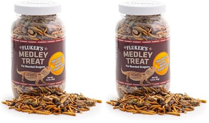 Fluker's Bearded Dragon Medley Treat Food,3.2-Ounce (72023),(Pack of 2) - size: 3.2 Ounce (Pack of 2)