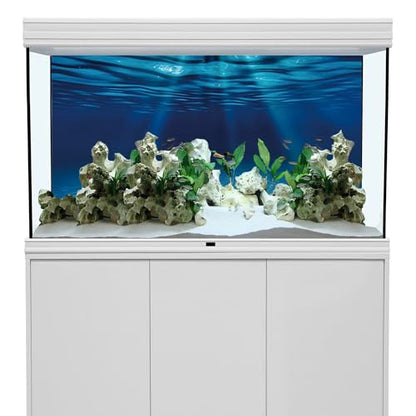 AWERT 24x12 inches Ocean Floor Aquarium Background Undersea Theme Aquarium Background Underwater Fish Tank Background | AWERT Ocean Floor Deep Sea Vinyl Terrarium Background - size: 24x12in/60x30cm