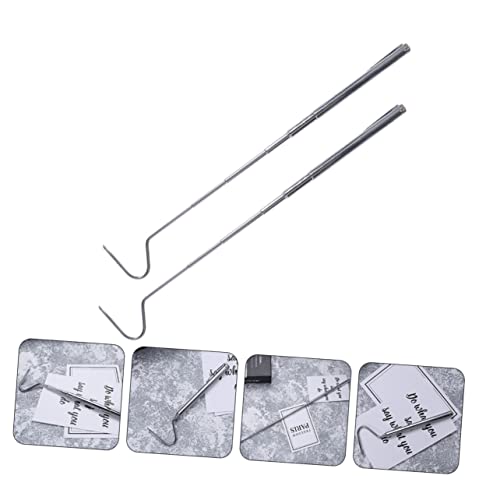 2pcs Sturdy Snake Grabber Hooks Long Reach Snake Catching Tool Catching Hook for Reptiles Lizards