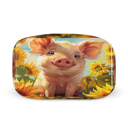 Sunflower Cute Pig Lunch Bag for Women Men | Insulated Lunch Box Leakproof Food Meal Containers Reusable Foldable 6L Capacity Lunch Tote Bags for Work Picnic Travel - color: style-18