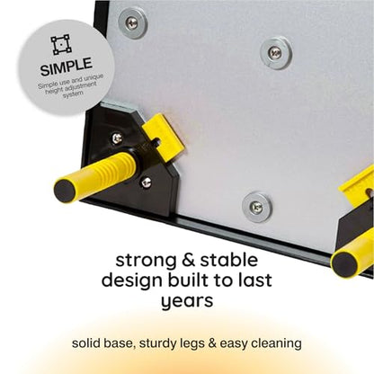Hatching Time Warmzy 10"x10" Chick Heating Plate – Safe 15W Chicken Coop Heater for 15–20 Chicks with Adjustable Legs | Gentle Low-Heat Brooder Plate for Chicks, Durable Fire-Resistant Chicken Heater - size: 10" x 10" for 15–20 Chicks