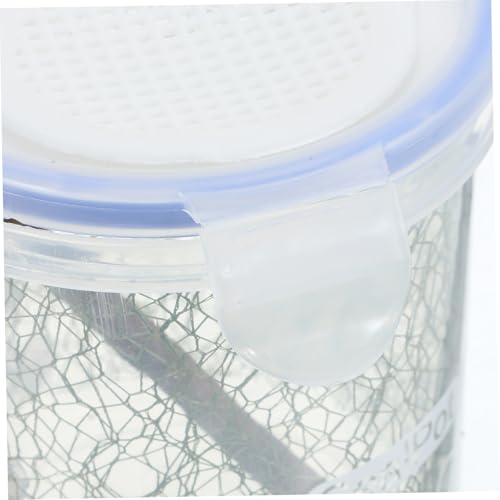 DECHOUS Feeding Container Durable Mantis Breeding Box with Transparent Design for Reptiles Pets and Insect Habitat Showing