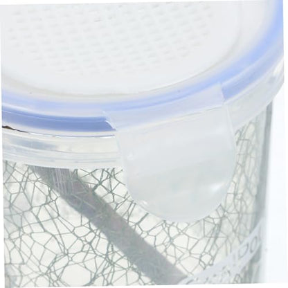 DECHOUS Feeding Container Durable Mantis Breeding Box with Transparent Design for Reptiles Pets and Insect Habitat Showing
