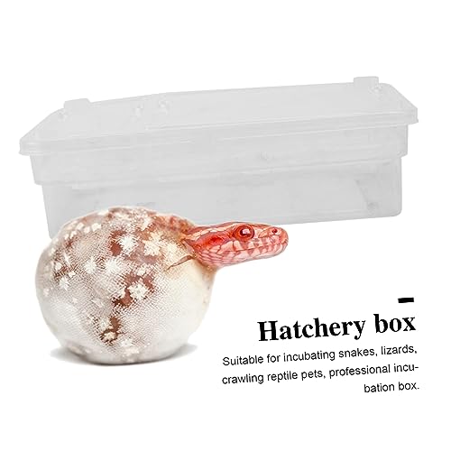 Mikikit Practical Reptile Breeding Box Lightweight Incubator for Snakes Lizards and Crawling Pets Safe Plastic Material for Professional Hatching and Incubation Needs