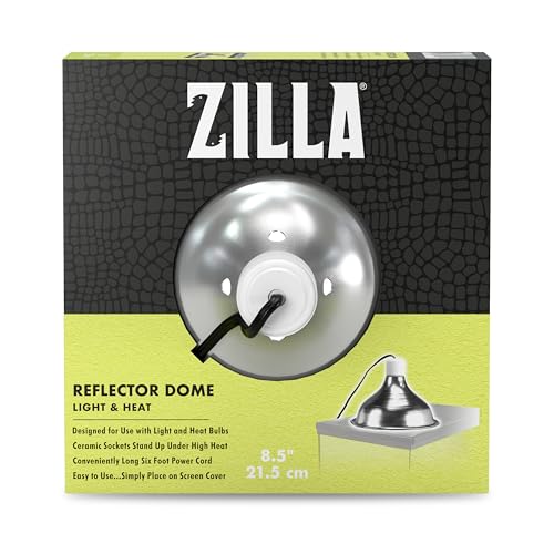 Zilla Silver Reflector Domes 8.5 Inches - size: 8.5 Inch