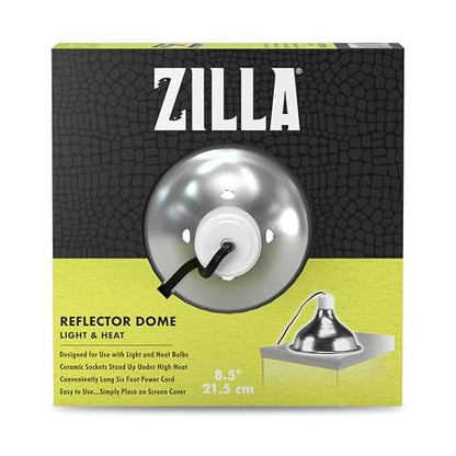 Zilla Silver Reflector Domes 8.5 Inches - size: 8.5 Inch