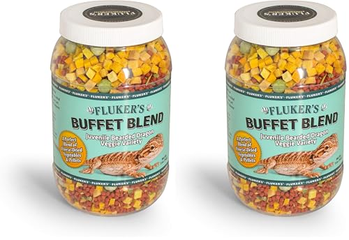Fluker's Buffet Blend Juvenile Bearded Dragon Diet, Veggie Variety, 5 oz (Pack of 2) - size: 5 Ounce (Pack of 2)