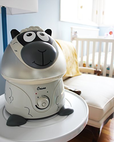 Crane Adorables Ultrasonic Humidifiers for Bedroom and Baby Nursery, 1 Gallon Cool Mist Air Humidifier for Large Room or Kid's Room, Humidifier Filters Optional, Sheep - color: Sheep