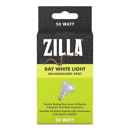 Zilla Incandescent Spot Bulbs Day White 50 Watts - size: Pack of 1, style: Day White (50W)