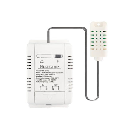 High Power Tuya 16A WiFi Temperature Humidity Controller -Wireless Remote Control with Energy Consumption Monitoring,for Greenhouse,Homebrew,Climbing Pet Breeding,Incubator,Alexa Voice Compatible