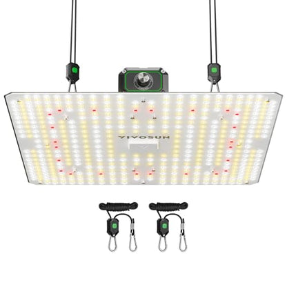 VIVOSUN LumaLight 150W LED Grow Light, Full Spectrum Plant Light | Smart Dimmable & High PPFD for Indoor Plants Seedling Vegetables Bloom, Fits 2.7×2.7/3×3 Grow Tents - size: 3x3