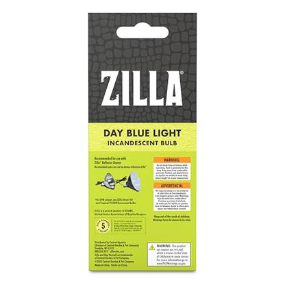 Zilla Reptile Terrarium Incandescent Heat Bulb, Day Blue, 75 Watts - size: 75 Watts, style: Day Blue