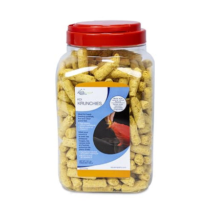 Aquascape Koi Krunchies Fish Food Large 1.1 lbs / 400 g for Hand Feeding in Pond Water Feature, 81000