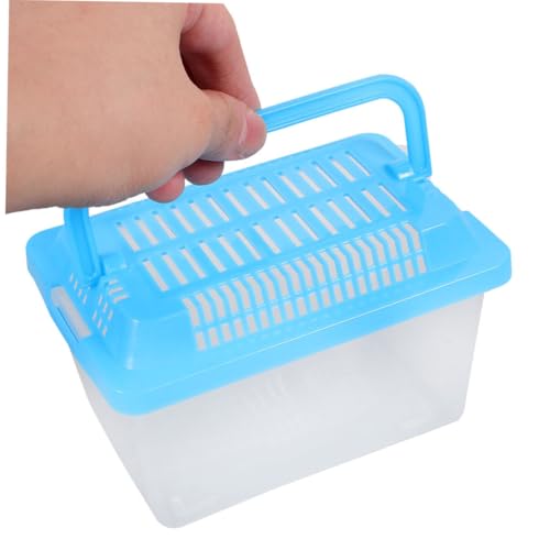 Happyyami Portable Fish Tank Handheld Aquarium for Fish Turtles and Small Reptiles Lightweight Easy to Transport Container for Pet Travel and Outdoor Adventures