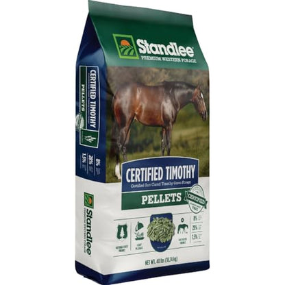 Standlee Certified Timothy Pellets for Horses, 40 lbs