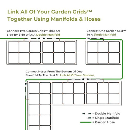 Garden Grid Manifold - 12" Tall, Single Style - size: 12", style: Single