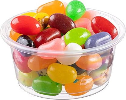 Crystal Ware Disposable 2oz. Plastic Portion Cups Without Lids, Condiment Cup, Jello Shot, Soufflé Portion, Sampling Cup, 100 Cups Clear (100 Cups, 2oz.)
