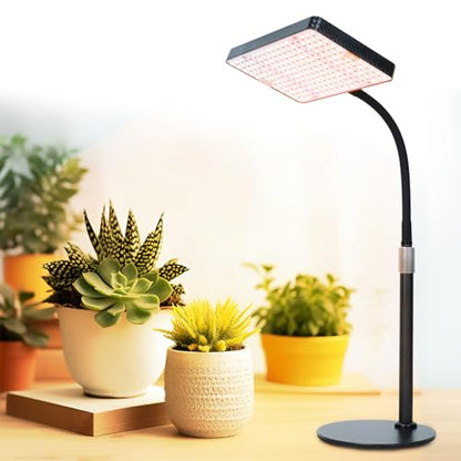 FECiDA Desk Grow Lights for Indoor Plants, Bonsai, Seed Starting, Seedlings | UV-IR In Full Spectrum, 25 Watt Power Draw, 16"-24" Height Adjustable, Simple Physical Switch, Plug and Play - size: TableTop-1Head-25W-OnOff