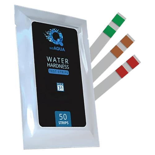 Water Hardness Test Kit - DoubleCheck 50 Strips - Hard Water Testing Kit – Tests Calcium & Magnesium (0–425 PPM) – for Tap, Well, Drinking, Pool, Spa & Dishwasher