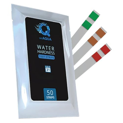 Water Hardness Test Kit - DoubleCheck 50 Strips - Hard Water Testing Kit – Tests Calcium & Magnesium (0–425 PPM) – for Tap, Well, Drinking, Pool, Spa & Dishwasher