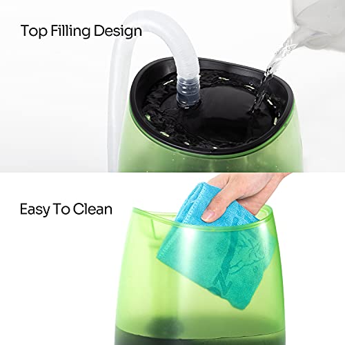 REPTI ZOO Reptile Automatic Fogger 2 IN 1 Digital Timing & Hygrostat Humidifier Remote Control 4L Large Tank Reptile Terrarium Fogger with Extended Hose for Bearded Dragon/Lizard/Gecko/Snake/Tortoise