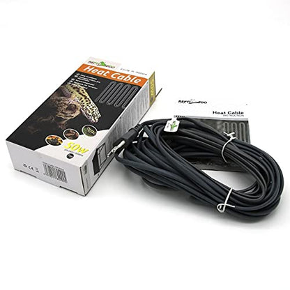 220V Water-Proof Silicone Rubber Reptile Heat Cable for Warming Vivarium Bottom Pet Room 15W 25W 50W 80W - color: 5m 25W
