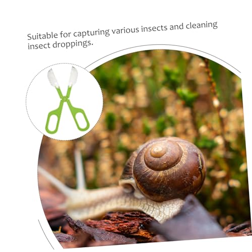 ibasenice Reptile Feeding Clamp and Poop Scoop Multipurpose Tool for Insect Catching and Cleaning Fish Tanks Lightweight and Easy to Use for Lizard Tortoise and Other Pets