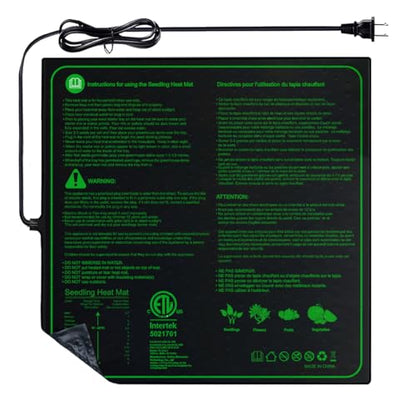 20"x20" Durable Seedling Heat Mat for Seed Starting and Germination | Waterproof Warm Hydroponic Heating Pad with ETL Certified for Indoor Plant Gardening and Cutting, Brewing and Greenhouse - style: 20"x20" Heat Mat -Upgrade Version